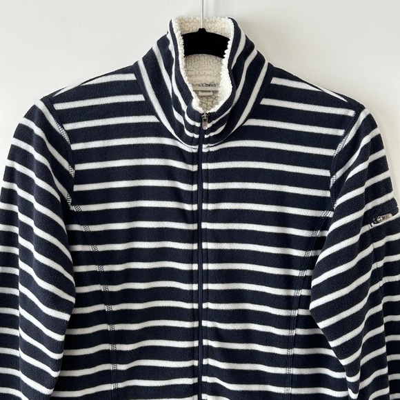 LL Bean Striped Fleece Jacket - Picture 2 of 16